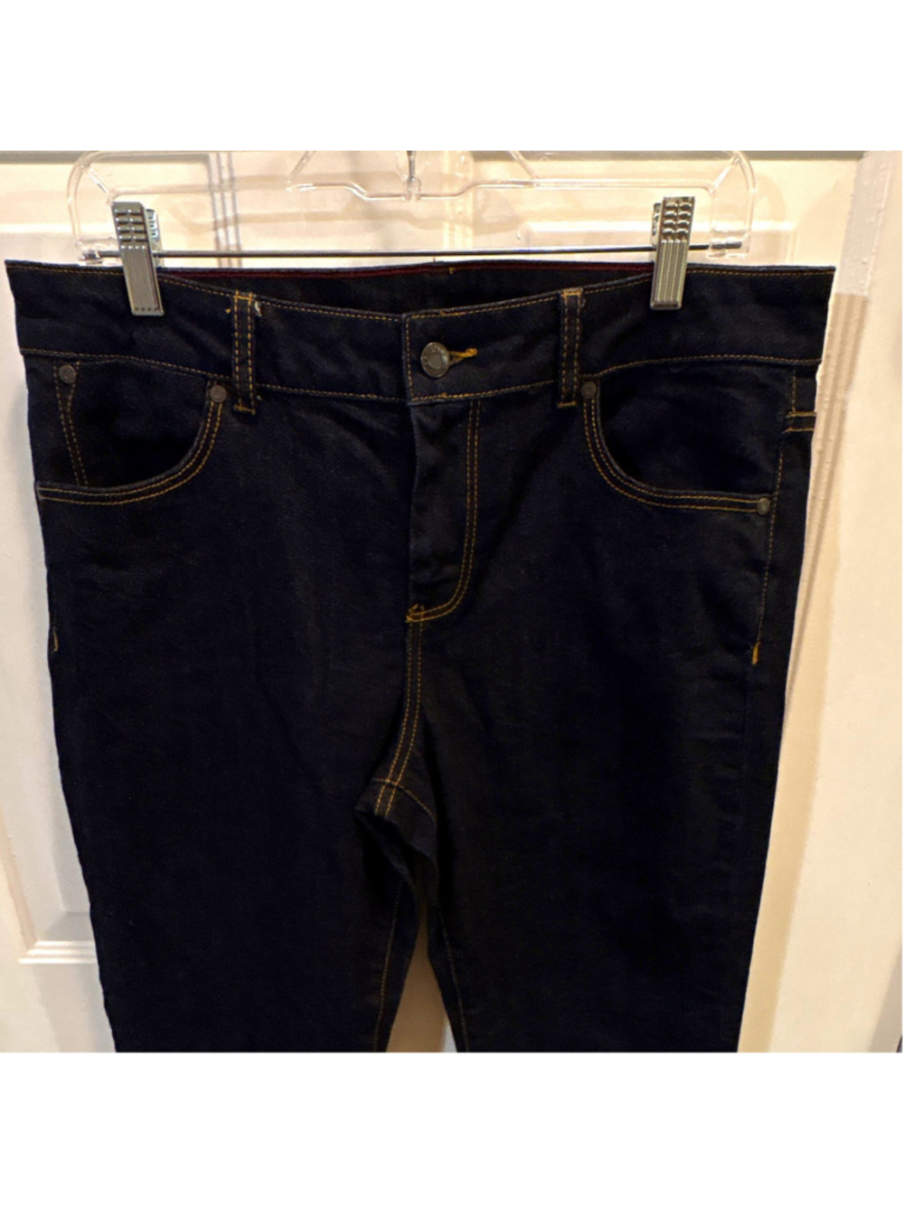Talbots Women’s Jeans Cotton Denim Dark Wash Blue Bootcut 12/XL